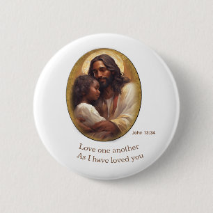 Badge Rond 5 Cm verset de la Bible chrétienne