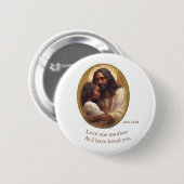 Badge Rond 5 Cm verset de la Bible chrétienne (Devant & derrière)