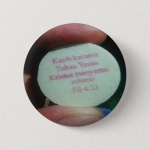 Badge Rond 5 Cm Versets de prière dans la bulle