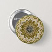 Badge Rond 5 Cm Vert Abstrait (Devant & derrière)