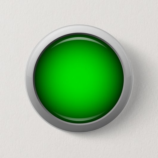 Badge Rond 5 Cm Vert brillant rond (Devant)