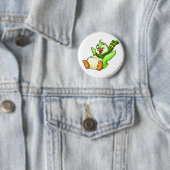 Badge Rond 5 Cm Vert de Bruce (En situation)