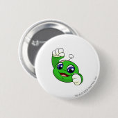 Badge Rond 5 Cm Vert de Kiko (Devant & derrière)