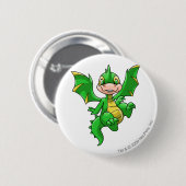 Badge Rond 5 Cm Vert de Scorchio (Devant & derrière)