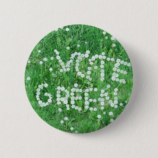 Badge Rond 5 Cm Vert de vote (Devant)