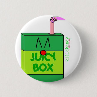 Badge Rond 5 Cm Vert d'insigne de boîte à jus :)