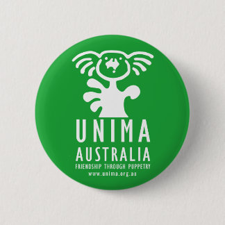 Badge Rond 5 Cm VERT d'insigne d'UNIMA Australie