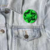 Badge Rond 5 Cm Vert foncé sur vert clair Amaryllis (En situation)
