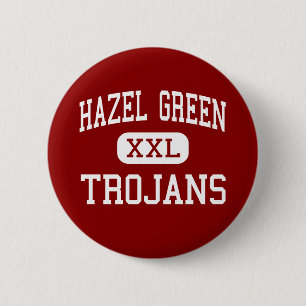 Badge Rond 5 Cm Vert noisette - Trojan - haut - l'Alabama vert