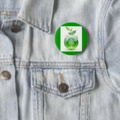 Badge Rond 5 Cm vert-réutiliser-IMG (En situation)