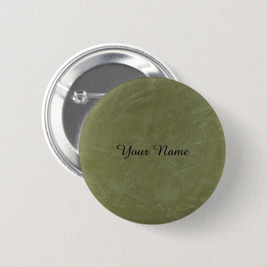 Badge Rond 5 Cm Vert solide (Devant & derrière)