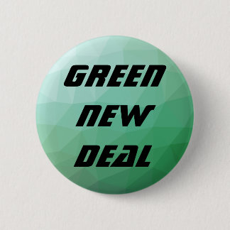 Badge Rond 5 Cm Vert vert de nouveau contrat géométrique