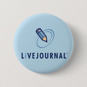 Badge Rond 5 Cm Verticale de logo de LiveJournal