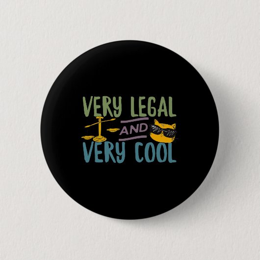 Badge Rond 5 Cm Very Legal And Very Cool Funny Trump Tweet Quote T (Devant)