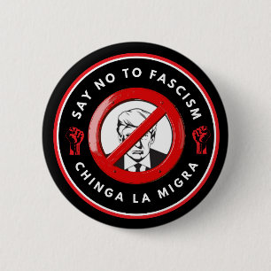 Badge Rond 5 Cm Veste en jean anti-fasciste