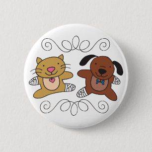 Badge Rond 5 Cm Vet de chien et de chat