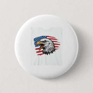 Badge Rond 5 Cm Vêtement vectoriel patriotique vintage Eagle Flag_