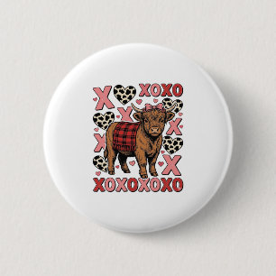 Badge Rond 5 Cm Vêtement vintage de la Saint-Valentin XOXO jolie v