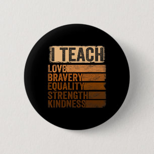 Badge Rond 5 Cm Vêtements du Mois de l'Histoire des Noirs J'enseig