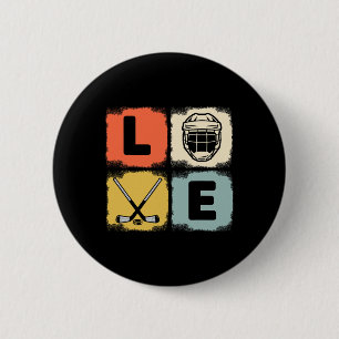 Badge Rond 5 Cm Vêtements pour hommes et femmes amateurs de hockey