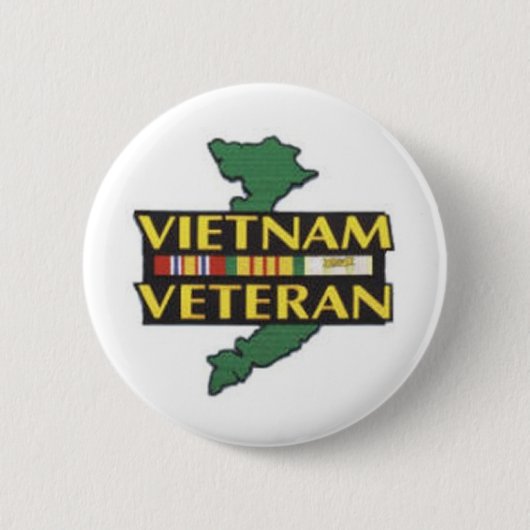 Badge Rond 5 Cm Vétéran du Vietnam (Devant)