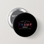 Badge Rond 5 Cm Vétéran Pour Trump 2020&# ; - Garder Notre Force M (Devant & derrière)