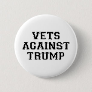 Badge Rond 5 Cm Vétérans contre la dissidence patriotique de Trump