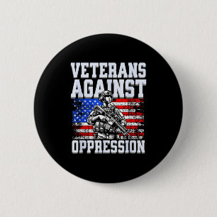 Badge Rond 5 Cm Vétérans contre l'oppression armée patriotique sol