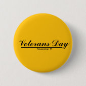 Badge Rond 5 Cm Veterans Day Buttons (Devant)