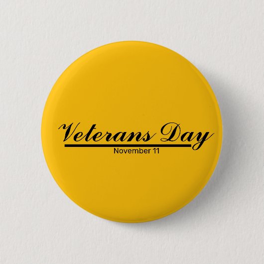 Badge Rond 5 Cm Veterans Day Buttons (Devant)