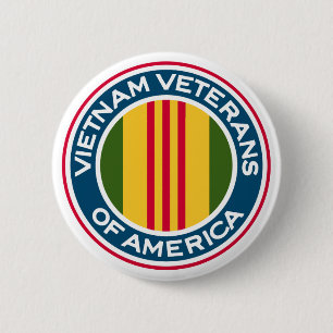 Badge Rond 5 Cm Vétérans du Vietnam de logo de l'Amérique