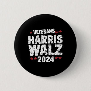 Badge Rond 5 Cm Veterans For Harris Waltz 2024