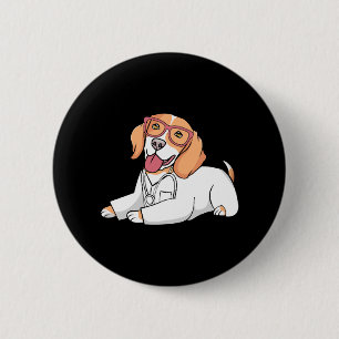 Badge Rond 5 Cm Vétérinaire Réceptionniste Médicale