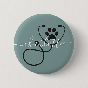 Badge Rond 5 Cm Vétérinaire vétérinaire sur mesure Vétérinaire ass