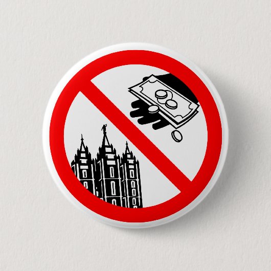 Badge Rond 5 Cm Veuillez ne pas alimenter le bouton d'église (Devant)