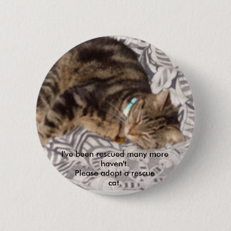 Badge Rond 5 Cm Veuillez secourir un chat