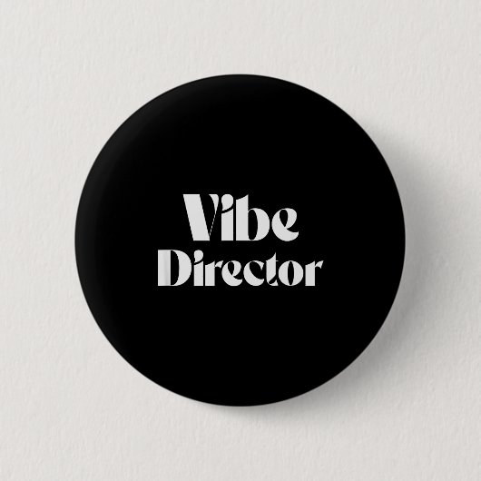 Badge Rond 5 Cm Vibe Director Bold Energy Leader Text Design (Devant)