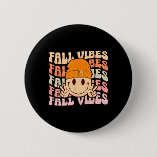 Badge Rond 5 Cm Vibes Automobiles super Sourire Face Rétro Vibes A