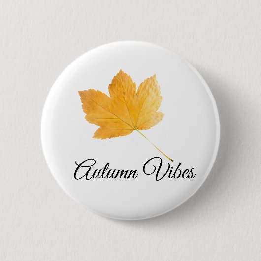 Badge Rond 5 Cm Vibes d'automne (Devant)
