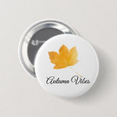 Badge Rond 5 Cm Vibes d'automne (Devant & derrière)