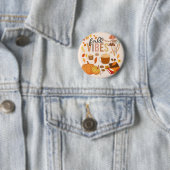 Badge Rond 5 Cm Vibes d'automne (En situation)