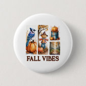 Badge Rond 5 Cm Vibes d'automne Vibes d'automne (Devant)