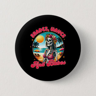 Badge Rond 5 Cm Vibes d'été Vacances à la plage Lunettes de soleil