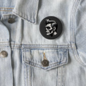 Badge Rond 5 Cm Vibes Rockabilly Zombie (En situation)