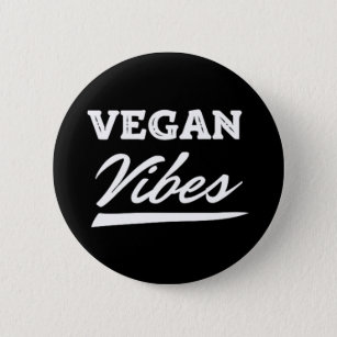 Badge Rond 5 Cm Vibes végétariennes Végétariennes