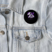 Badge Rond 5 Cm Vibes Whimsigoth de champignons (En situation)