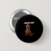 Badge Rond 5 Cm Vibrations Jurassiques (Devant & derrière)