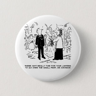 Badge Rond 5 Cm Vicar, Mariage du service religieux, dit non aux a