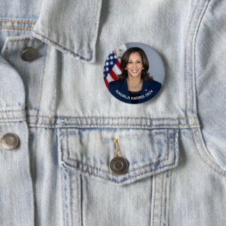 Badge Rond 5 Cm Vice-président Kamala Harris Portrait officiel