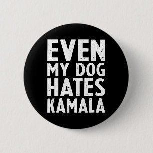 Badge Rond 5 Cm Vice-Président Vp Même Mon Chien Hait Kamala Harri